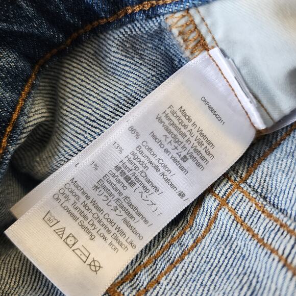 Madewell The Perfect Vintage Jean in Earlside Wash Raw-Hem Edition Size 24 - Picture 5 of 10